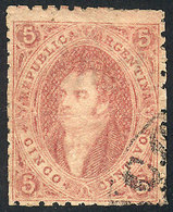 ARGENTINA: GJ.20, 3rd Printing, Very Good Carminish Dun-red Color, Clear Impression, Superb! - Altri & Non Classificati