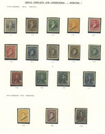 ARGENTINA: GJ.137 + Other Values, 1892 Rivadavia, Belgrano And San Martín, Album Page With Examples With MUESTRA Ovpt.,  - Sonstige & Ohne Zuordnung