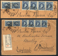 ARGENTINA: GJ.180, 6 Examples (total 72c.) Franking A Registered Cover Sent From Buenos Aires To England On 4/JUL/1898,  - Other & Unclassified