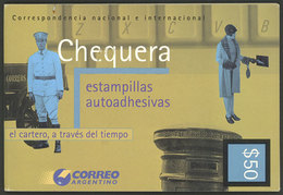 ARGENTINA: Booklet GJ.2927E(4), Large Wavy Diecut, White Support Paper, VF Quality! - Autres & Non Classés