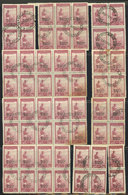 ARGENTINA: Binder With Several Hundreds Stamps, Fragments, Blocks Of 4 Or Larger, All Used, Neatly Mounted In Stockpages - Officials