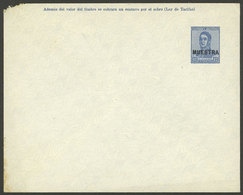 ARGENTINA: GJ.SOB-66, 1917 12c. San Martín Only Known With MUESTRA Overprint, Extremely Rare, Minor Defect In One Corner - Postal Stationery