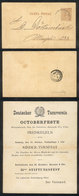 ARGENTINA: 2c. Lettercard Used In Buenos Aires On 8/OC/1890, With A German Impression Inside, Very Attractive! - Other & Unclassified