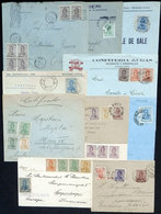 ARGENTINA: 11 Covers, Postal Stationeries, Etc. Used Between 1918 And 1921 Franked With Stamps Of San Martín Issues Of B - Sonstige & Ohne Zuordnung