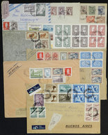 ARGENTINA: Approximately 90 Covers, Most Used Between 1930s And 1970s, There Are Some Very Attractive Frankings, Nice Pi - Sonstige & Ohne Zuordnung
