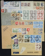 ARGENTINA: Approximately 90 Covers, Most Used Between 1930s And 1970s, There Are Some Very Attractive Frankings, Nice Pi - Altri & Non Classificati