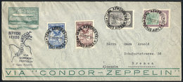 ARGENTINA: Cover Sent By ZEPPELIN To Germany On 27/OC/1932, Franked With 4 Different Stamps Of The First Airmail Issue I - Other & Unclassified