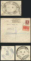 ARGENTINA: Registered Cover Sent From Victoria To JAMAICA On 30/DE/1932 Franked With 35c., On Back Transit Marks Of Buen - Altri & Non Classificati