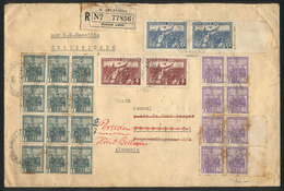 ARGENTINA: Registered Cover Sent To Germany On 28/JUN/1933 With Postage Of 76c. Formed With Stamps Of The Issue 1930 Rev - Autres & Non Classés