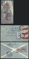 ARGENTINA: Airmail Cover Sent From Saenz Peña (Chaco) To Czechoslovakia On 2/MAR/1938, Franked With 1.40P., With Special - Other & Unclassified