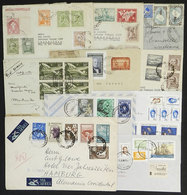 ARGENTINA: About 100 Covers Used In Varied Periods, There Are Very Attractive And Colorful Postages, Great Variety, Very - Altri & Non Classificati