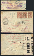 ARGENTINA: 18/OC/1940 Villa María - France, Cover With 15c. Postage And Due Marks, RETURNED TO SENDER Because Communicat - Other & Unclassified
