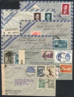 ARGENTINA: 6 Covers Used Between 1942 And 1953 With Nice Postages, 2 Censored, VF General Quality! - Altri & Non Classificati