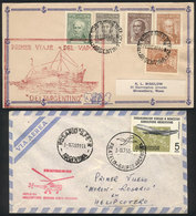 ARGENTINA: 9 Covers Of Years 1942 To 2003, Including Some First Flights And Other Interesting Pieces, Good Lot! - Other & Unclassified