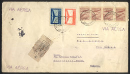 ARGENTINA: Registered Airmail Cover Sent From Buenos Aires To FINLAND On 6/JUL/1946, Franked With 3.40P., Including GJ.8 - Other & Unclassified