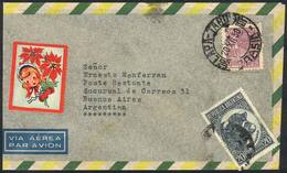 ARGENTINA: Cover Sent From Brazil To POSTE RESTANTE In Buenos Aires On 20/DE/1950, With Argentine Stamp Of 20c. Bull To  - Altri & Non Classificati