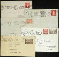 ARGENTINA: SLOGAN CANCELS: 38 Used Covers, Most Of 1950s, All With Machine Cancels With Nice Slogans, Very Thematic! - Other & Unclassified
