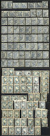 ARGENTINA: Binder With SEVERAL HUNDREDS Stamps Of The Proceres & Riquezas I Issue Neatly Mounted In Stockpages, Most Use - Lots & Serien