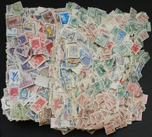 ARGENTINA: Shoe Box With More Than 17,000 Used Stamps Including Many Many Commemorative Stamps, Perfect Lot To Look For  - Collections, Lots & Series