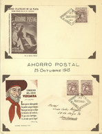 ARGENTINA: Old Album With Large Number Of Covers And Cards With Special Cancels And First Day Postmarks Of Years 1939-19 - Collezioni & Lotti