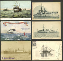 ARGENTINA: SHIPS AND PORTS: About 70 Postcards With Good Views Of Argentine Ships (+ Some Foreign Boats In Argentine Por - Argentinien