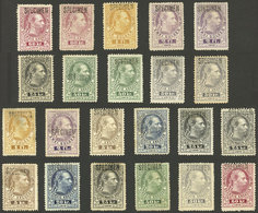 AUSTRIA: Lot Of Telegraph Stamps, All Overprinted SPECIMEN, Some Without Gum. Mixed Quality (some With Minor Faults, Oth - Altri & Non Classificati