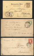 AUSTRIA: 3 Postal Stationeries Used Between 1874 And 1887, Very Nice But All With Defects. - Otros & Sin Clasificación