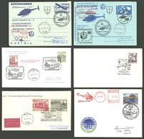 AUSTRIA: BALLOON FLIGHTS: 16 Covers And Cards, Most Carried In Special Helicopter Flights, Others With Interesting Marks - Otros & Sin Clasificación