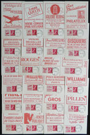 BELGIUM: 24 Maximum Cards Of 1945 (one Of 1946) With Advertising Stamps Of PHILATELIC HOUSES, Very Little Duplication, F - Autres & Non Classés