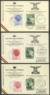 BELGIUM: 3 Cards Flown By Balloon On 20/JUN/1937, VF Quality - Andere & Zonder Classificatie