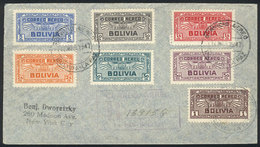 BOLIVIA: Sc.C35/C41, Complete Set Of 7 Values On A Registered Cover Sent To USA On 12/JUL/1947, VF! - Bolivie