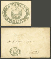 BOLIVIA: Folded Cover Dated 14/JA/1864 Sent To Salta, With Excellent Strike Of "FRANCA - TARIJA", Very Nice!" - Bolivië