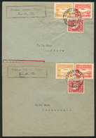 BOLIVIA: 16/AU/1930: 2 Covers Carried By L.A.B. First Airmail Between Cochabamba - Sucre And Return, VF Quality! - Bolivie