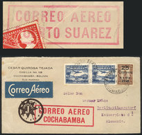 BOLIVIA: 24/AU/1930: La Paz - Rio De Janeiro 3rd Flight, Cover Sent From Cochabamba To Germany, On Back It Bears A Mark  - Bolivië