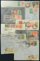 BRAZIL: 9 Airmail Covers Used Between 1931 And 1942, Very Interesting! - Autres & Non Classés