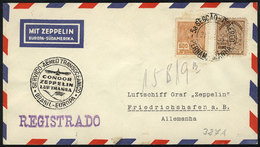 BRAZIL: Cover Flown By ZEPPELIN, Sent From Pernambuco To Germany On 31/OC/1935, VF Quality! - Other & Unclassified