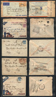 BRAZIL: Very Rare Group Of 43 Covers (almost All With Their Original Content) Sent To Belem (Pará) Between Late 1937 And - Other & Unclassified