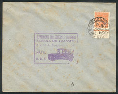 BRAZIL: Envelope Cancelled In Natal On 14/FE/1942, With Special Violet Handstamp "Road Traffic Safety Week"" - Sonstige & Ohne Zuordnung