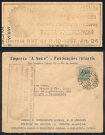 BRAZIL: Cover Franked With 100Rs., Sent From Rio To Recife On 19/NO/1942, With Interesting REDUCED RATE Mark, VF! - Autres & Non Classés