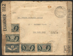 BRAZIL: Registered Cover Sent From Rio To USA On 24/AP/1943 With Nice Commemorative Postage, With Double Censorship And  - Sonstige & Ohne Zuordnung