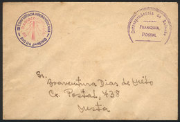 BRAZIL: Cover Used In Rio De Janeiro In SEP/1945 With Military Free Frank And Handstamp Of The III Inter-American Confer - Autres & Non Classés