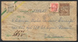 BRAZIL: RHM.EV-28, Airmail Cover For Declared Values, Sent From Pará To Rio De Janeiro On 21/AU/1948, VF Quality! - Other & Unclassified