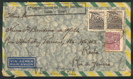 BRAZIL: Cover Sent From Bahia To Rio On 24/JUL/1949, With Special Cancels Of "1st National Congress Of Priestly Ministri - Sonstige & Ohne Zuordnung