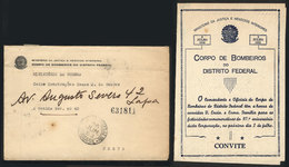 BRAZIL: Official Cover Used In Rio On 26/JUN/1953, Including The Original Content (program For Festival Of The FIRE Depa - Sonstige & Ohne Zuordnung