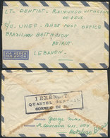 BRAZIL: Cover With Military Franchise Sent From Rio To A Lt. Dentist In The UNEF Forces, Brazilian Battalion, Lebanon. O - Sonstige & Ohne Zuordnung