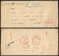 BRAZIL: Cover Sent By A Brazilian Member Of The UN Emergency Force In The Suez Canal To Rio De Janeiro On 22/JUN/1961 Wi - Autres & Non Classés