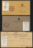 BRAZIL: 3 Covers Sent By NAVAL AIRMAIL Between 1974 And 1980, With Interesting Marks And Labels, VF Quality! - Autres & Non Classés