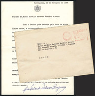 BRAZIL: Cover With Original Letter Written And Signed By Dom Pedro De Orleans E Bragança, Sent From Petropolis To Rio On - Autres & Non Classés