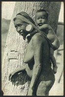 BRAZIL: Botucudo Indian Woman Carrying A Baby On Her Back, Rio Doce, Ed. Weiszflog, With Corner Defect. - Autres & Non Classés