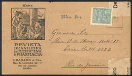 BRAZIL: Advertising Card Of A Journal Of Medicine And Pharmacology, Used In 1935, VF! - Other & Unclassified